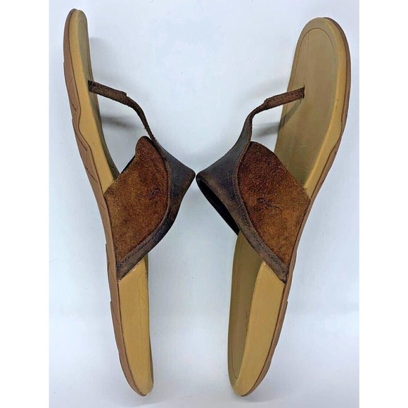 Chaco Leather Sandals in Brown and Tan - Picture 4 of 9